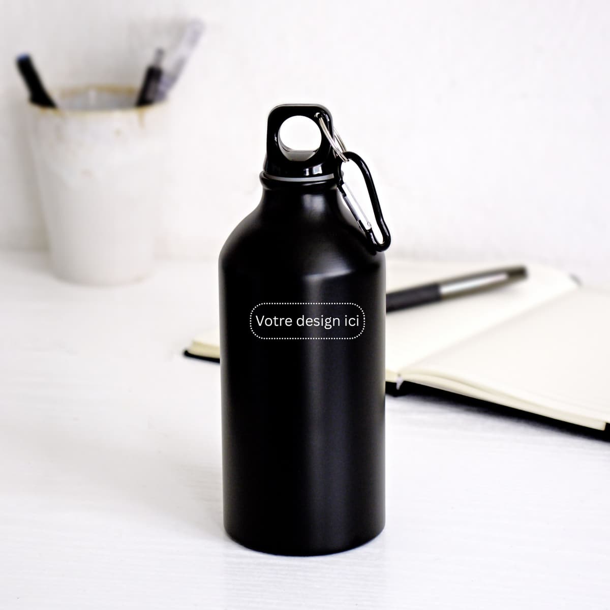 Illustration for Gourde Métal Noir