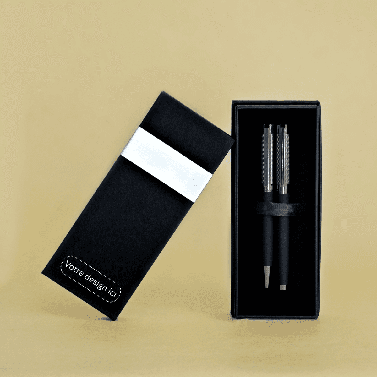 Illustration for Coffret stylos personnalisés – Cadeau d’entreprise premium